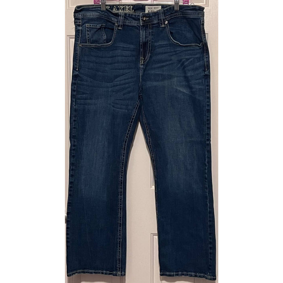 TK Axel Men's Slim Boot Cut Denim Jeans‎ #WEARHARDER Second to None Size 40 x 30 - Picture 1 of 7